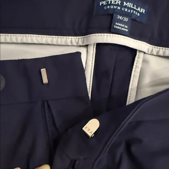 PETER MILLAR WORN ONCE - Men's Navy Blue Pants. Stretchy fabric , more skinny - Picture 5 of 13